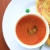 Tamatar rasam with parathas