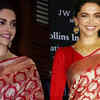 ​The classic red banarasi