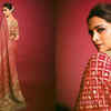 ​A grand embellished saree