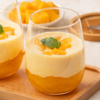 Custard mousse cups