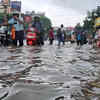 Kolkata Rain Live Updates: Image outside Bidhannagar station
