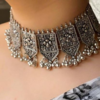 Statement oxidised choker