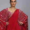 Cape or overlay pallu draping