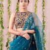 Lehenga-style saree draping