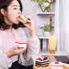 Eating too fast until completely stuffed