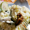 Curd rice with cucumber pockets
