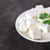 Paneer cubes on top