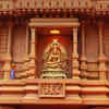 Host Kiccha Sudeep offers prayers to goddess Chamundeshwari