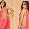 Classic pink saree