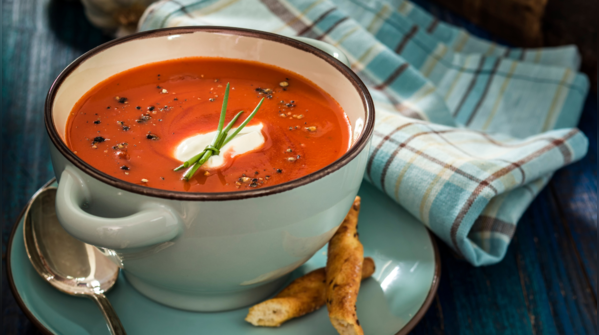 Tomato soup that feels homely