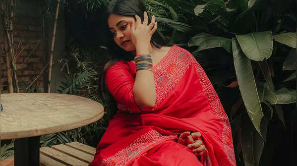 Classic red saree
