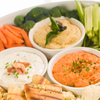 Veggie sticks with hummus