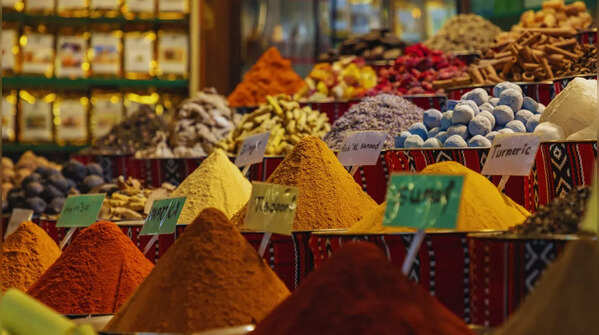 Explore the gold and spice souks