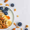 Greek yogurt, berries, and chia seeds