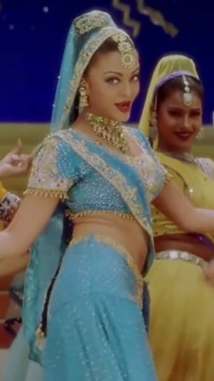 Sky-blue lehenga in ‘Nimbooda’ - ‘Hum Dil De Chuke Sanam’
