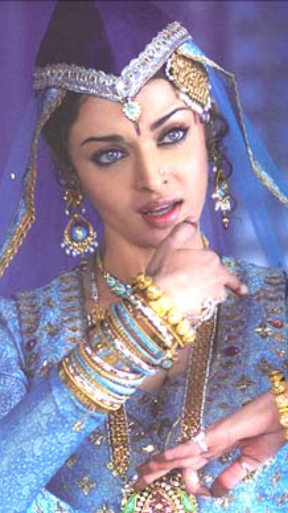 Blue outfit in ‘Pooch Rahe Hain’ - ‘Umrao Jaan’