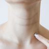 Skin darkening around the neck or armpits