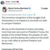 Donald Trump shares Nobel winner's post-win message