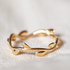 Nature-inspired gold rings