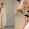 ​Graceful in ivory chikankari saree