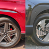 2025 Hyundai Venue vs Venue N-Line: Alloy wheels