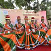 PM Modi Ayodhya Temple Flag Hoisting Live: Performers from Prayagraj Sanskrit Vibhag Performing at Ram Path