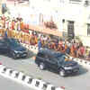 PM Modi Ayodhya Ram Temple Flag Hoisting Live: PM Narendra Modi's road show begins, heads towards Ram temple.