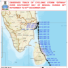 Cyclone Ditwah: Path and intensity from November 26 to December 3