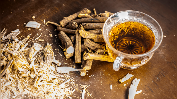 Mulethi (liquorice root) tea
