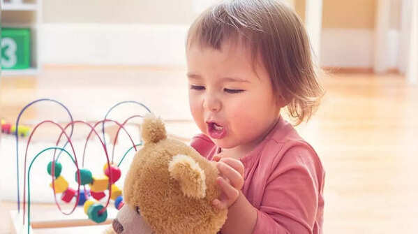 What does it mean when a toddler talks to toys?