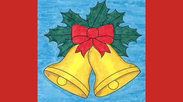Bell with a bow (cute & festive)