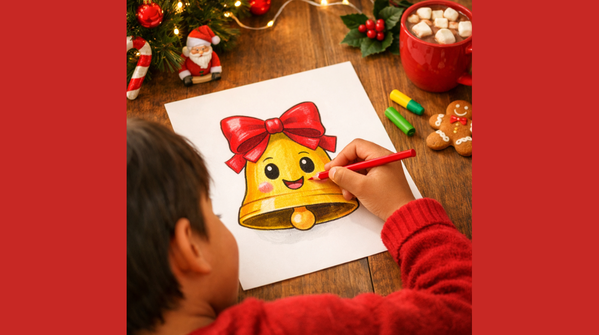 Christmas is the perfect time to let kids slow down, pick up their crayons, and enjoy some creative fun