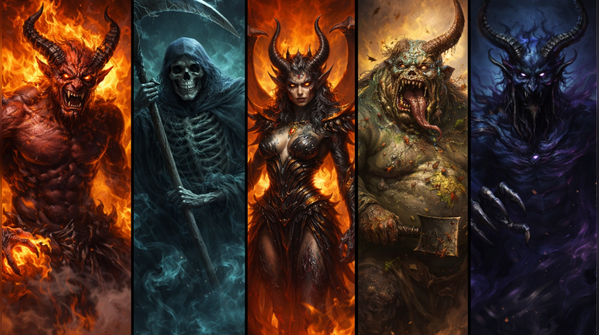 5 types of demons as per mythology and what do they signify