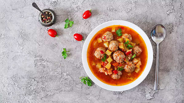 Spicy Meatball Soup