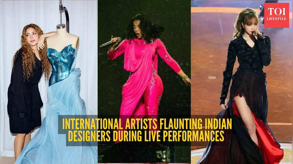When international celebs chose Indian designers