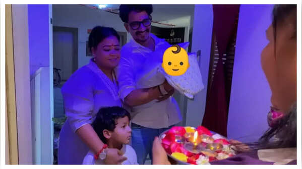 Bharti comes home with Kaju