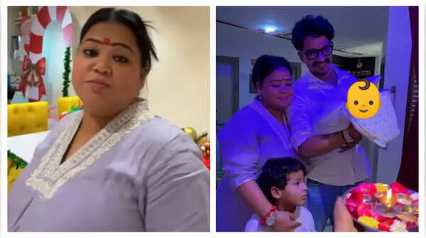 Bharti Singh and newborn son Kaju receive a grand welcome home as family decorates the house for Christmas