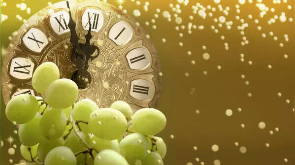 Eating 12 grapes at midnight – Spain