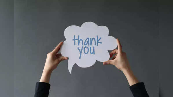 9. Say thank you for the year that just ended