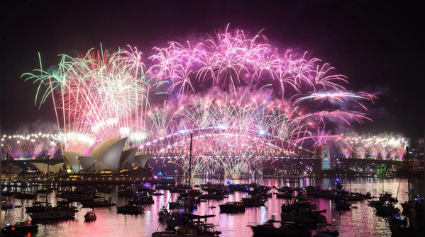 Sydney harbor turns majestic