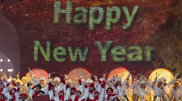 China drums into New Year
