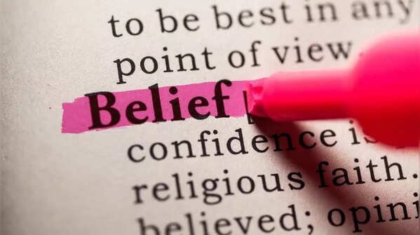 Thoughts backed by belief become powerful