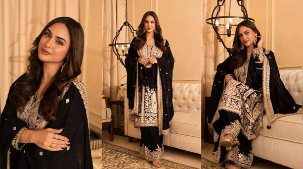 Classic black anarkali charm