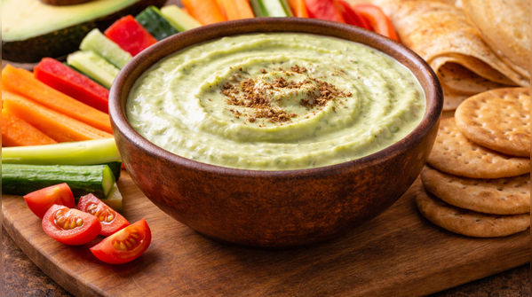 Avocado curd dip