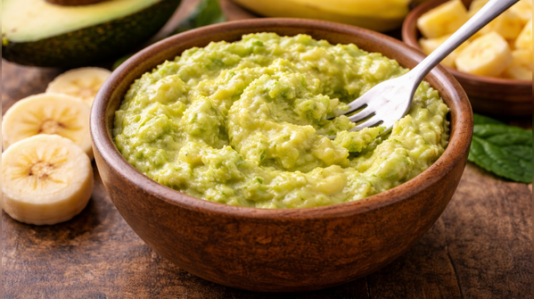 Avocado banana mash
