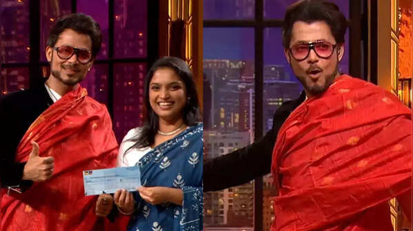 Anupam Mittal rocks a saree
