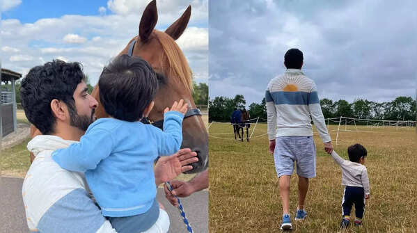 When he shares moments with son Rashid