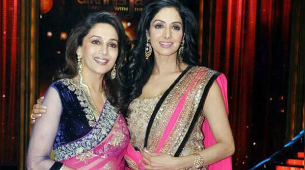 Sridevi and Madhuri Dixit