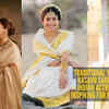 Article image for: From Nayanthara to Sai Pallavi: Kasavu saree inspiration from South Indian actresses for Pongal 2026