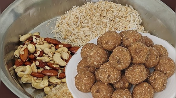 Gond and nut ladoo